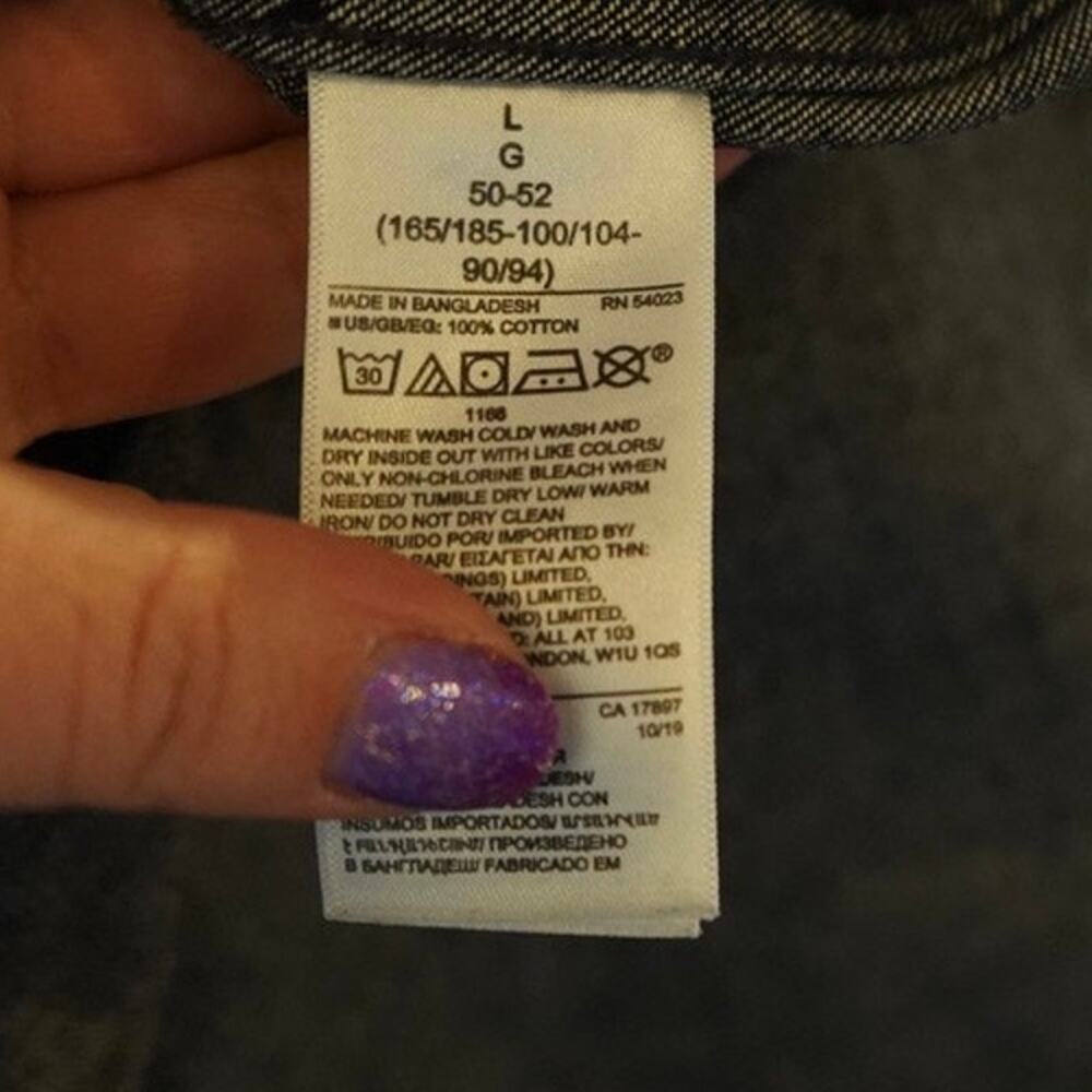 Gap Workforce Button Down Chore Denim Jacket Blue… - image 6